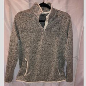 Women's Eddie Bauer Snap Pullover Fleece - Gray